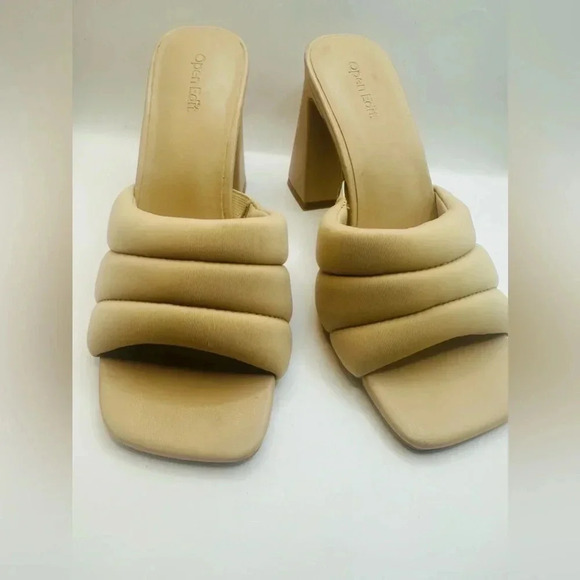 ❤️Open Edit Women's Beige Classic Sheena Sandals Size 8 - Picture 3 of 7